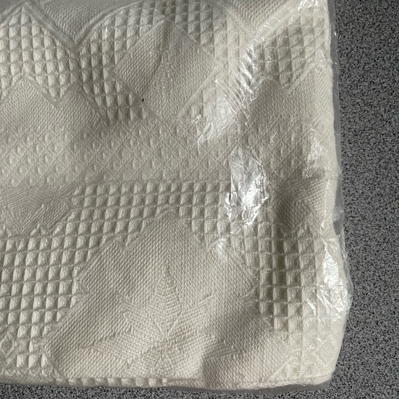 Pier 1 Cotton Cream Square Tablecloth 54x54” - Picture 4 of 4